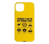 Things I Do In My Spare Time Airplanes Pilot Tee Case for iPhone 15 Plus