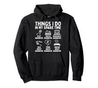Things I Do In My Spare Time Badminton Lover Pullover Hoodie