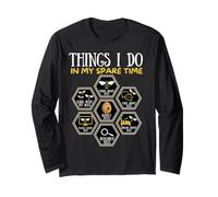 Things I Do In My Spare Time Beekeeping Bees Funny Beekeeper Long Sleeve T-Shirt