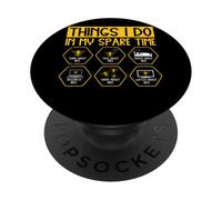 Things I Do In My Spare Time Bees Fun PopSockets Adhesive PopGrip