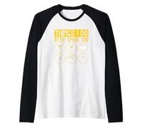 Things I Do In My Spare Time Bees Fun Raglan Baseball Tee