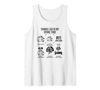 Things I Do in My Spare Time, Camper Van Campervan Tank Top, Men, White, Small