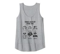 Things I Do in My Spare Time, Camper Van Campervan Tank Top, Women, Heather Grey, XX-Large
