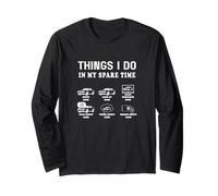 Things I Do in My Spare Time Car Lover Humor Retro Long Sleeve T-Shirt