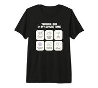 Things I Do in My Spare Time Cozy Gamer Video Game Premium T-Shirt