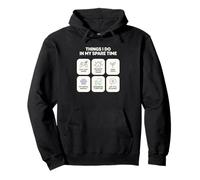 Things I Do In My Spare Time Cozy Gamer Video Game Pullover Hoodie