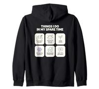 Things I Do In My Spare Time Cozy Gamer Video Game Zip Hoodie