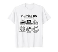 Things I Do in My Spare Time Cruise Ship Vacation Humor Meme Value Graphic T-Shirt