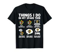 Things I Do In My Spare Time Cube Puzzle Speed Cubing T-Shirt