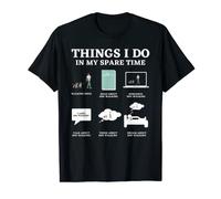 Things I Do In My Spare Time Dog Walker Dog Walking T-Shirt