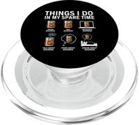 Things I Do In My Spare Time Drink Bourbon Whiskey PopSockets PopGrip for MagSafe