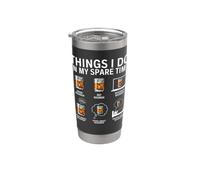 Things I Do in My Spare Time Drink Bourbon Whiskey Stainless Steel Insulated Tumbler