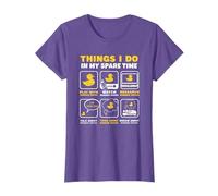 Things I Do In My Spare Time Duckie Bath Rubber Duck T-Shirt