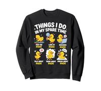Things I Do In My Spare Time Ducks Love Cute Duck Mom Sweatshirt