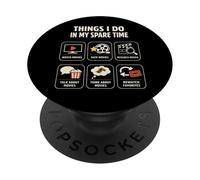 Things I Do In My Spare Time Film Buff Funny Movie Lover PopSockets Adhesive PopGrip