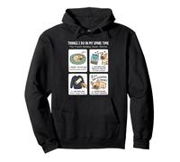 Things I Do In My Spare Time French Bulldog Meme Dog Mom Pullover Hoodie