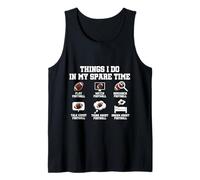 Things I Do in My Spare Time Funny American Football Tank Top