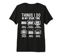 Things I Do in My Spare Time Funny Campervan Owner Premium T-Shirt