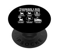 Things I Do in My Spare Time Funny Chicken Lover Farm PopSockets Adhesive PopGrip