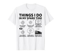 Things I Do in My Spare Time Funny Cube Puzzle Speed Cubing T-Shirt