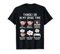 Things I Do In My Spare Time Funny Cute Axolotl Boys Kids T-Shirt