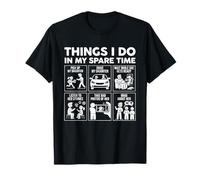 Things I DO in My Spare TIME Funny Dad Daughter Father's Day T-Shirt