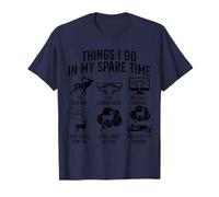 Things I Do In My Spare Time Funny Deer Hunting Hunter Life T-Shirt
