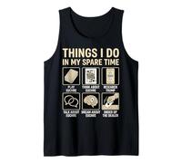 Things I Do in My Spare Time Funny Euchre Card Game Player Tank Top