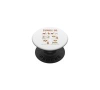 Things I Do in My Spare Time Funny Farmer Goats PopSockets Adhesive PopGrip