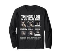 Things I Do In My Spare Time Funny French Bulldog Lover Long Sleeve T-Shirt