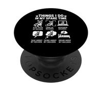 Things I Do In My Spare Time Funny French Bulldog Lover PopSockets Adhesive PopGrip