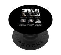 Things I Do In My Spare Time Funny French Bulldog Lover PopSockets Adhesive PopGrip