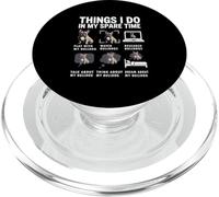 Things I Do In My Spare Time Funny French Bulldog Lover PopSockets PopGrip for MagSafe