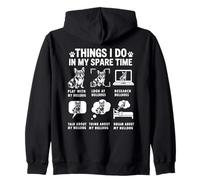 Things I Do In My Spare Time Funny French Bulldog Lover Zip Hoodie