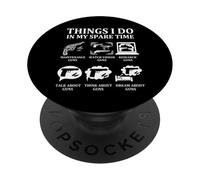 Things I Do In My Spare Time Funny Gun Lover Enthusiast Dad PopSockets Adhesive PopGrip