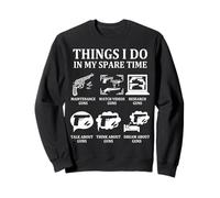 Things I Do In My Spare Time Funny Gun Lover Enthusiast Dad Sweatshirt