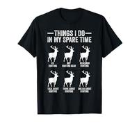 Things I Do in My Spare Time Funny Hunting Lover Deer Hunter T-Shirt