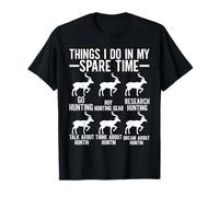Things I Do in My Spare Time Funny Hunting Lover Deer Hunter T-Shirt