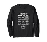 Things I Do In My Spare Time Funny Motorcycle Rider Biker Long Sleeve T-Shirt