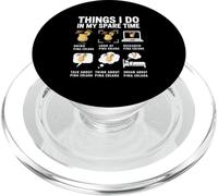 Things I Do in My Spare Time Funny Pina Colada Cocktail PopSockets PopGrip for MagSafe