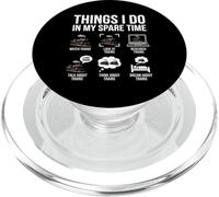 Things I Do In My Spare Time Funny Railfan Trainspotting PopSockets PopGrip for MagSafe