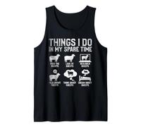 Things I Do in My Spare Time Funny Sheep Farmer Farm Animal Tank Top