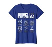 Things I Do in My Spare Time Funny Snorkeling Snorkel Diving T-Shirt, Women, Royal Blue, X-Small