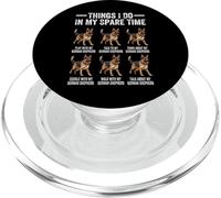 Things I Do In My Spare Time German Shepherd Dog Dad Mom PopSockets PopGrip for MagSafe