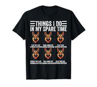 Things I Do in My Spare Time German Shepherd Dog Dad Mom T-Shirt