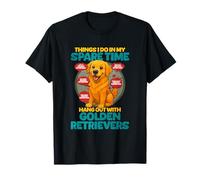 Things I Do In My Spare Time Golden Retrievers T-Shirt
