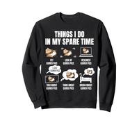 Things I Do In My Spare Time Guinea Pigs Sweatshirt, Adult Unisex, Black, Medium