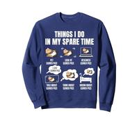 Things I Do In My Spare Time Guinea Pigs Sweatshirt, Adult Unisex, Navy Blue, Small