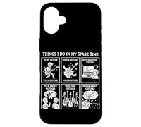 Things I Do In My Spare Time Heavy Metal Rock Band Guitarist Case for iPhone 16 Plus