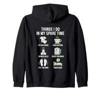 Things I Do In My Spare Time Hospital Nursing Shift Staff Zip Hoodie